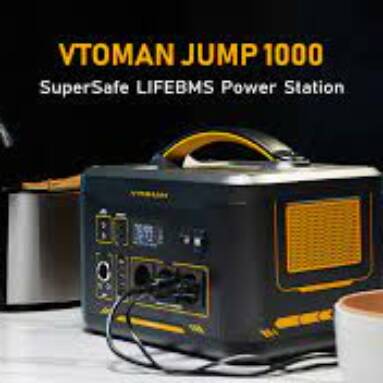 €661 with coupon for VTOMAN JUMP 1000 Portable Power Station from EU warehouse GEEKBUYING
