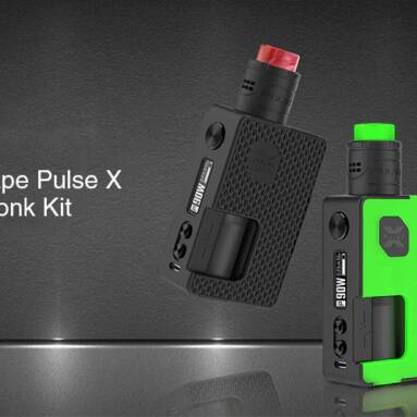 $62 with coupon for Vandy Vape Pulse X 90W Squonk Kit – BLACK EU warehouse from GearBest
