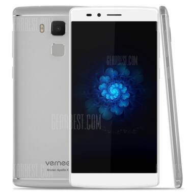 $181 with coupon for Vernee Apollo X 4G Phablet  –  SILVER from GearBest