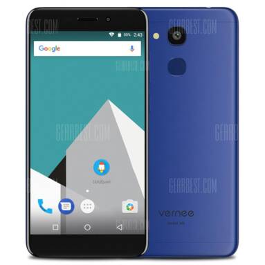 $113 with coupon for Vernee M5 4G Smartphone  –  BLUE EU warehouse from GearBest