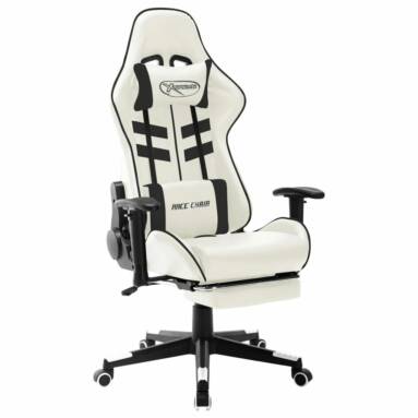 €129 with coupon for VidaXL Gaming Chair Ergonomic Artificial Leather Racing Chair Restractable Footrest Height Adjustable Armrest 360°Swivel for Home Office from EU CZ warehouse BANGGOOD
