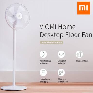 €115 with coupon for Viomi 5-blade Standing Floor Fan 220V 120° Wide Angle 3 Wind Speed Cooling Air Cooler Oscillation Pedestal Fan Low Noise from BANGGOOD