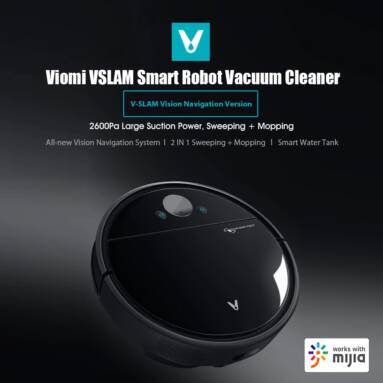 €201 with coupon for Viomi V-SLAM Robot Vacuum Cleaner VXVC05-SJ from EU Germany warehouse TOMTOP