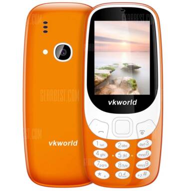 $14 with coupon for Vkworld Z3310 Quad Band Unlocked Phone  –  Z3310-A  DARKSALMON from Gearbest