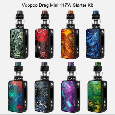 $65 with coupon for Voopoo Drag Mini 117W Mod Kit – DENIM DARK BLUE from GearBest