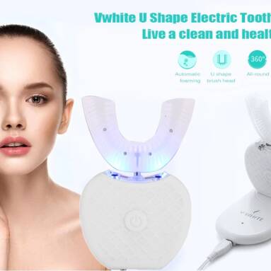 $36 with coupon for Vwhite SA – VW – 520 U Shape Electric Toothbrush – WHITE from GearBest