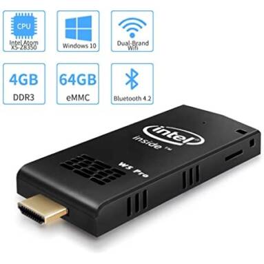 €99 with coupon for W5 PRO Mini PC Built-in Fan Win10 Intel Z8350 4GB/64GB MINI PC from EU ES warehouse BANGGOOD
