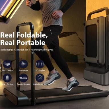 €556 with coupon for WalkingPad R1 Pro Treadmill Manual/Automatic Modes Folding Walking Pad Non-slip Smart LCD Display 10Km/H Running Fitness Equipment with EU Plug from EU CZ warehouse BANGGOOD