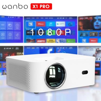 107 € s kuponom za Wanbo X1 Pro Smart Projector Android 9.0 1GB+8GB Memorija 2.4G WIFI Kućno kino Kino četverosmjerna ispravka Keystone iz EU skladišta GSHOPPER