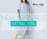 12% OFF for Women’s Dress New Arrivals from BANGGOOD TECHNOLOGY CO., LIMITED