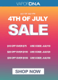 4th of july sale from VaporDNA.com