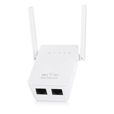 $13 with coupon for WiFi Extender 300Mbps 2 Antenna – White EU Plug from GEARBEST