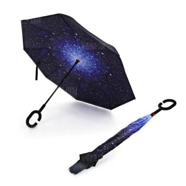 $14 with coupon for Windproof Inverted Umbrella for Car  –  ROYAL from GearBest
