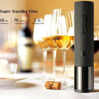 $22 with coupon for Wine Electric Bottle Opener from Xiaomi Mijia from GearBest