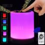 Wireless Bluetooth Speaker Stereo Sound Colorful Touch LED Light Lamp Music Player LED Lamp Bluetooth Speaker with USB TF FM  -  COLORFUL