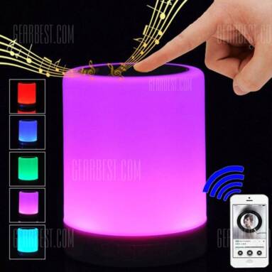 $14 with coupon for Wireless Bluetooth Speaker Stereo Sound Colorful Touch LED Light Lamp Music Player LED Lamp Bluetooth Speaker with USB TF FM  –  COLORFUL from GearBest
