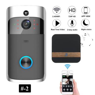 $26 with coupon for Wireless Camera Video Doorbell Home Security WiFi Smartphone Remote Video Rainproof from BANGGOOD