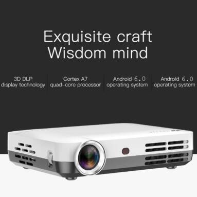 €380 with coupon for Wowoto H10 DLP Smart Projector 4500 Lumens 1280x800P 1000:1 Contrast Ratio Supports 4K Wifi Bluetooth Projector from BANGGOOD