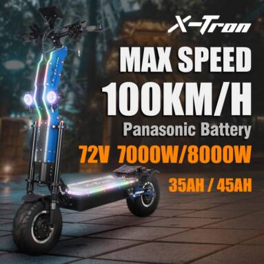 €2486 with coupon for X-Tron Viper13 45AH 72V 8000W 13inch Folding Electric Scooter 100KM Mileage Range 150KG Payload E-Scooter w/Seat from EU CZ warehouse BANGGOOD