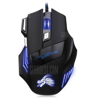 $4 with coupon for X3 USB Wired Optical Gaming Mouse  –  BLACK from GearBest