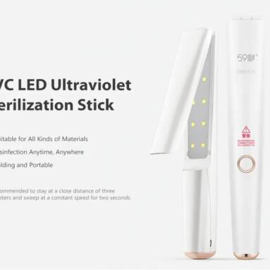 €65 with coupon for X5 UVC LED Handheld UV Sterilizing Stick Disinfection Lamp from Xiaomi youpin from GearBest