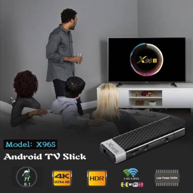 $45 with coupon for X96S Smart Android TV Stick 4GB RAM 32GB ROM from GEARVITA