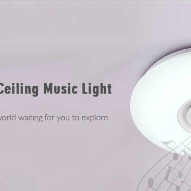 $39 with coupon for X9903Y – 24W – LY Music Converter Bluetooth Ceiling Light from GEARBEST