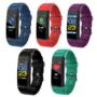 XANES B05 0.96'' OLED Color Screen Smart Watch IP67 Waterproof Blood Pressure Monitor Smart Bracelet - Blue