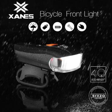 €6 with coupon for XANES SFL-01 600LM XPG + 2 LED Bicycle German Standard Smart Sensor Warning Light Waterproof Bike Front Light Headlight Flashlight 5 Modes USB Charging Night Riding EU from EU CZ warehouse BANGGOOD