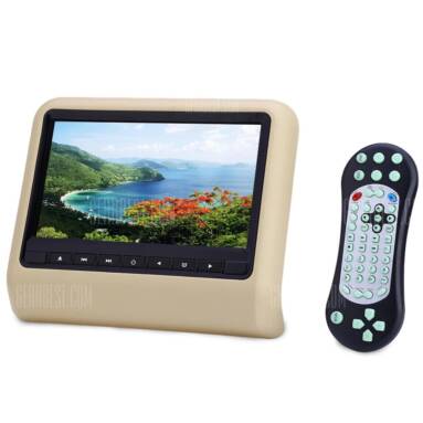 $59 flash sale for XD9901 9 Inch 800 x 480 LCD Screen Car Backseat DVD Player  –  BEIGE from GearBest