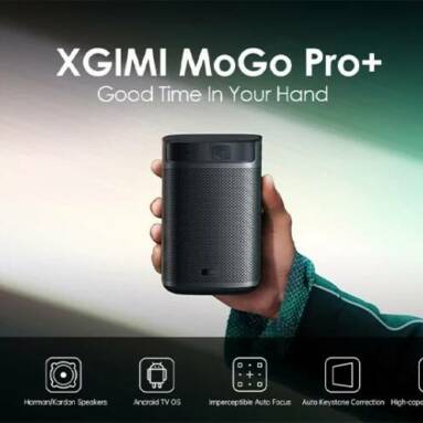 €415 with coupon for XGIMI Mogo Pro+ Projector 1080P Android 9.0 TV Portable Smartest Projector 300ANSI Lumens 2+16G Auto Keystone Correction Auto-focus Home Theater Projector from BANGGOOD