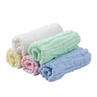 €5 with coupon for XIAOMI Bestkids Baby Cotton Baby Towel 5Pcs/Set Gauze Baby Small Square Small Towel Strong Water Absorption from BANGGOOD