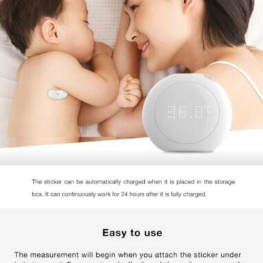 €24 with coupon for XIAOMI Fanmi Mini Portable Wireless Thermometer LED Display Smart Temperature Sticker Sensor from BANGGOOD