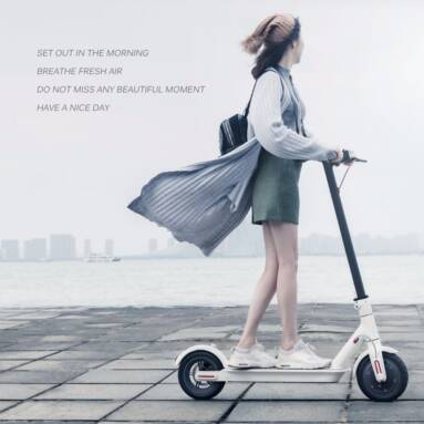 €317 with coupon for Xiaomi M365 Folding Electric Scooter Europe Version IP54 12.5kg Ultralight 30km Long Life 25 km/h Max. Load 100kg from EU CZ WAREHOUSE BANGGOOD