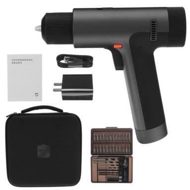 €91 with coupon for XIAOMI Mijia 12V 30Nm Brushless Drill Smart Display Electric Driver Drill Li-ion Battery Stepless Speed 30 Gear Household DIY W/ Screw Drill Bits from BANGGOOD
