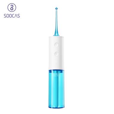 €29 with coupon for XIAOMI SOOCAS W3 Portable Oral Irrigator Dental Electric Water Flosser Waterproof USB Rechargeable Tooth Teeth Mouth Cleaner 4 x Nozzles from EU CZ warehouse BANGGOOD