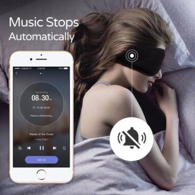 €8 with coupon for XIAOMI Sleepace Sleep Headphones Comfortable Washable Eye Mask Smart App Control Sound Blocking Noise Cancelling Earphone from BANGGOOD