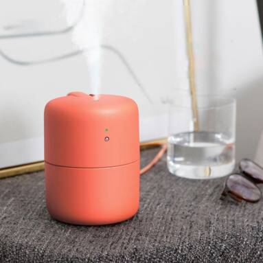 €9 with coupon for XIAOMI VH 420ML USB Desktop Humidifier Silent Air Purifier Aroma Essential Oil Diffuser – Orange Red from BANGGOOD