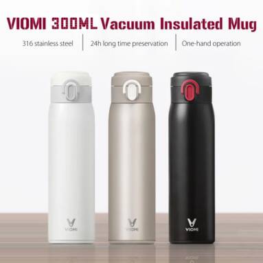 €13 with coupon for XIAOMI VIOMI 300ML Stainless Steel Thermose Double Wall Vacuum Insulated Water Bottle Drinking Cup Drinking Bottle from EU CZ warehouse BANGGOOD