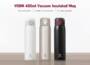 XIAOMI VIOMI 460ML Stainless Steel Thermose Double Wall Vacuum Insulated Water Bottle Drinking Cup Drinking Bottle - white