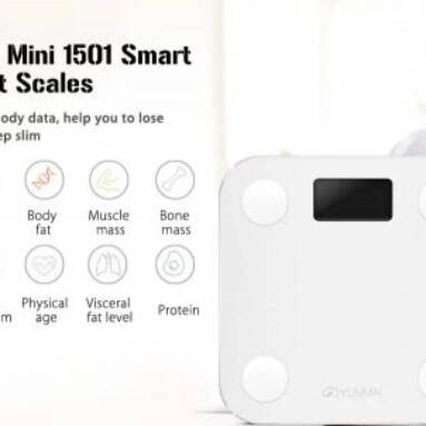 €28 with coupon for XIAOMI Yunmai Mini M1501 Bluetooth Smart Body Fat Scale from BANGGOOD