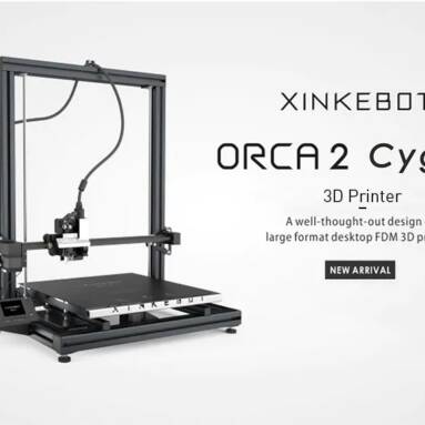 $969 with coupon for XINKEBOT Orca2 Cygnus 0.05mm 3D Printer – BLACK EU from GearBest