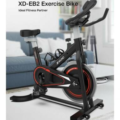 €149 with coupon for XMUND XD-EB2 Spinning Exercise Bikes Home Fitness Stationary Gym Bicycle with 8kg Flywheel LCD Monitor Phone Holder Comfortable Seat from EU CZ warehouse BANGGOOD