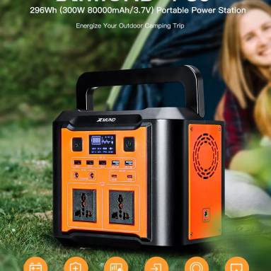 €213 with coupon for XMUND XD-PS8 296Wh Power Station 110V/220V 300W (Peak 500w) Power Generator 80000mAh Lithium Battery For Outdoor Travel Hunting Camping Emergency Energy Supply – EU Plug from EU CZ warehouse BANGGOOD