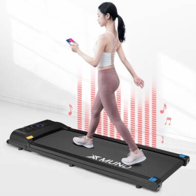 €188 with coupon for XMUND® XD-T1 Treadmill Portable Folding Walking Pad 12 Preset Gears LCD Display Remote Control Bluetooth Speaker Home Fitness Equipment from EU CZ warehouse BANGGOOD