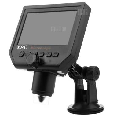 $35 with coupon for XSC G600 Portable 3.6MP 600x LCD Digital Microscope  –  EU PLUG  BLACK from GearBest