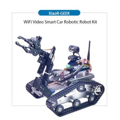 $309 with coupon for XiaoR-GEEK WiFi Bluetooth4.2 Video Smart Car Robotic Robot Kit for Raspberry Pi 3B+ – BLACK A1 STANDARD CLAW ARM from Gearbest