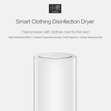 €56 with coupon for [Global Version] Xiaolang HD-YWHL01 UV Sterilization Pasteurization Smart Clothing Disinfection Dryer for Baby Underwear 35L Large Capacity 650W Power Sterilization Drying from EU ES warehouse BANGGOOD