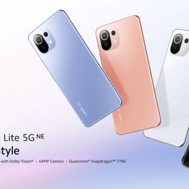€226 with coupon for Xiaomi Mi 11 Lite 5G NE Global Version 6.55 inch 90Hz AMOLED 6GB 128GB Snapdragon 778G Octa Core Smartphone from BANGGOOD