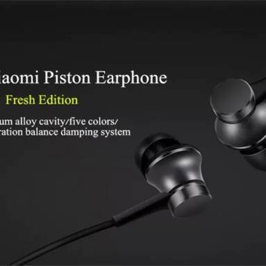 $4 with coupon for Xiaomi 3.5MM In-ear Earbuds Stereo Earphone – Black from GEARBEST
